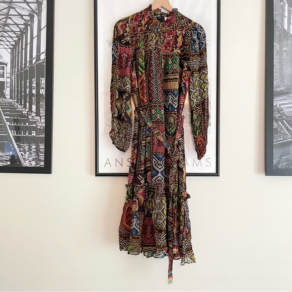 Farm Rio Dress Rauti Midi Dress in Small Multicolor - Picture 5 of 16